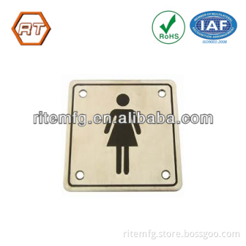 toilet sign plate